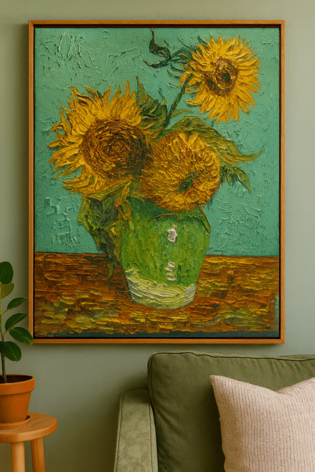 Three Sunflowers - Nassau Art Company